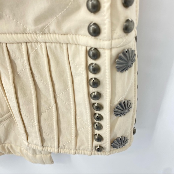 Double D Ranch “Racing Clouds” Studded Jacket in Bone | Size S | NEW - Picture 8 of 13